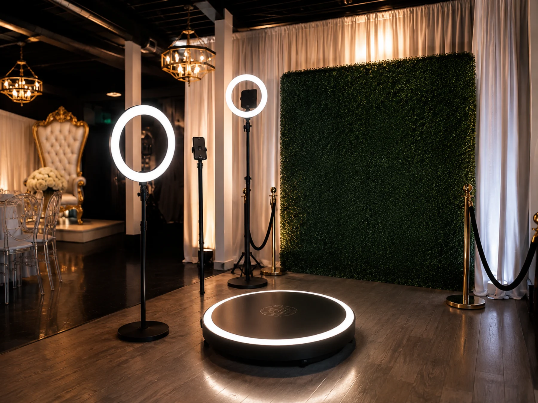 360 photo booth setup